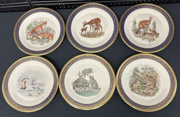(6) LENOX Woodland Wildlife Limited Edition plates, in fine condition, from Hudson Valley (1 of 6)