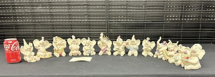 (13) LENOX porcelain elephant figurines, in different outfits…all in estate very good condition, (1 of 7)