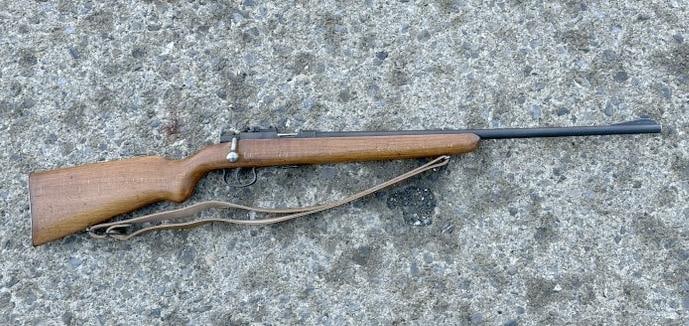 MAUSER MAS Model 45 French bolt action rifle, from local estate we are selling. Appears to be in: MAUSER MAS Model 45 French bolt action rifle, from local estate we are selling. Appears to be in nice found condition, Serial Number is 1614. Measures 42" long. Just as we found it. Appears to always