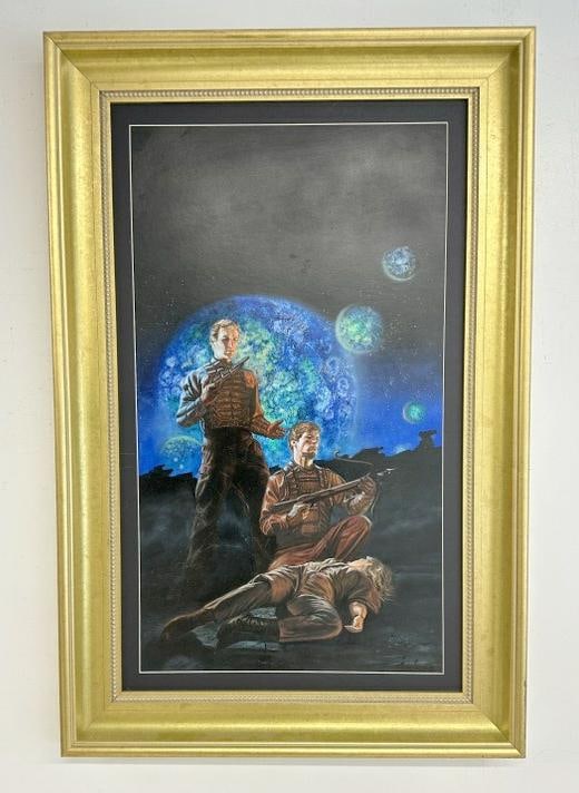 Kevin Eugene Johnson (Born 1954) original o/b Sci Fi illustration, fine estate condition, in (1 of 3)