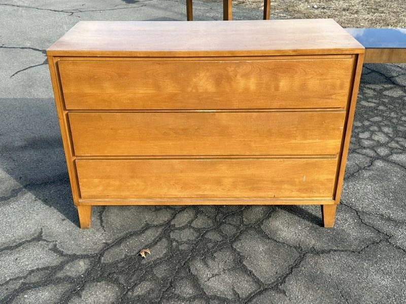 CONANT BALL Mid Century (3) drawer maple chest of drawers, nice and clean, structurally sound, nice (1 of 4)