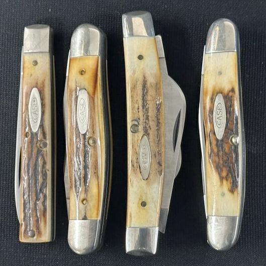 (4) CASE pocket knives all appearing to be in working order and intact, includes 5185 SSP - GEN. (1 of 4)