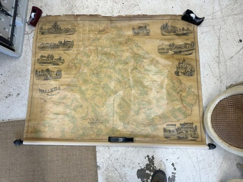 1862 FARM MAP OF THE TOWN OF WALKILL, ORANGE COUNTY, N.Y. Surveyed, drawn and published by Michael (1 of 3)