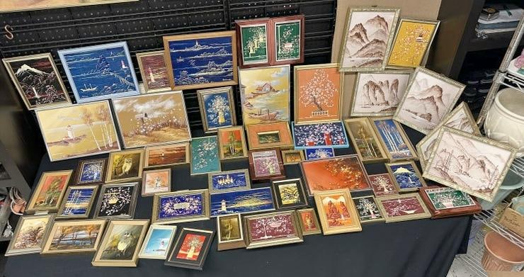 ROLAND PARTOS ( b 1929 Romania ) (52) small to miniature original oil paintings, directly from his: ROLAND PARTOS ( b 1929 Romania ) (52) small to miniature original oil paintings, directly from his estate, most all landscapes, most all on board, a few on canvas, great lot for a dealer or online sel