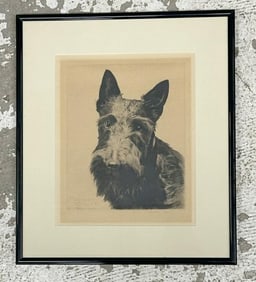 Morgan Dennis (1892 - 1960) original signed etching ( HEATHER REVELLER ), pencil signed lower right,