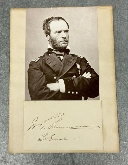 Major General William T. Sherman autograph, captured Atlanta in 1864...From estate in Scranton, Pa.: Major General William T. Sherman autograph, captured Atlanta in 1864...From estate in Scranton, Pa. of a Civil War enthusiast.