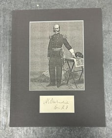 Ambrose Everett Burnside autograph, Union General…..From estate in Scranton, Pa. of a Civil War