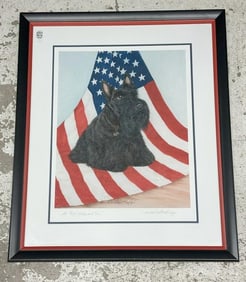 Marion Needham Krupp signed giclee print titled ( RED, WHITE and TRU ), Artist Proof, pencil signed