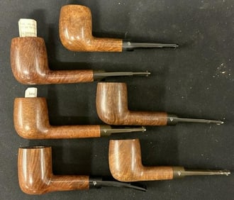 (6) vintage CHARATAN'S pipes, from local estate collection, all appear to be in very nice condition.
