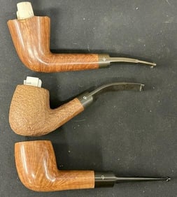 (3) CHARATANS pipes, in nice found condition, from estate collection we are selling..includes