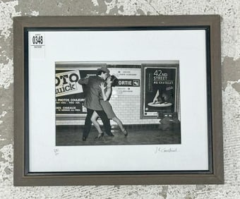 Jean-Louis Courtinat signed limited edition photograph ( 495 of 500 ), with Letter on back