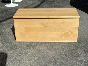 Custom white maple blanket box - storage box, clean, structurally sound, from nice home in Hudson