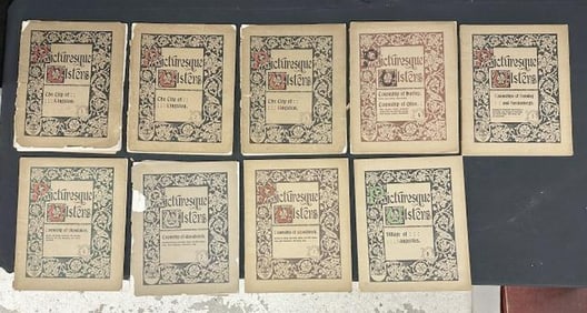 Picturesque Ulster (8) volume set ( 2) Woodstock, complete, some covers are off, but there, some