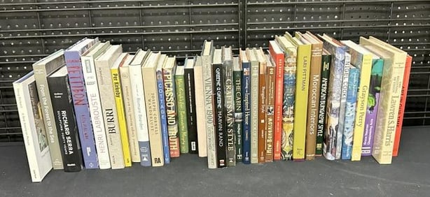 Nice lot of mostly hardbound with dust jackets Art, Decorating and related coffee table books, from