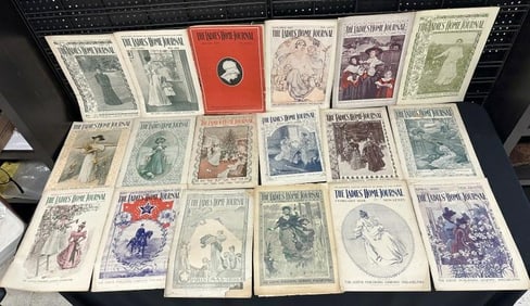 (43) early LADIE'S HOME JOURNAL magainzines, all covers are there, some in better condition than