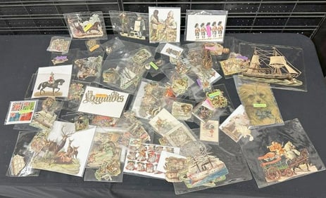 Hundreds & Hundreds of Victorian die cuts, all in sleeves she separated, just as we found