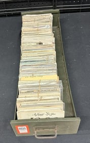 Large lot ( many hundreds ) older postcards, just as we found them, some RPPC, towns, landscape,