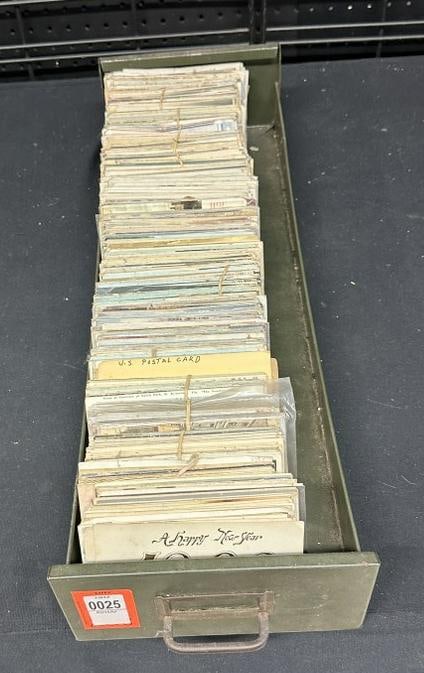 Large lot ( many hundreds ) older postcards, just as we found them, some RPPC, towns, landscape, (1 of 11)