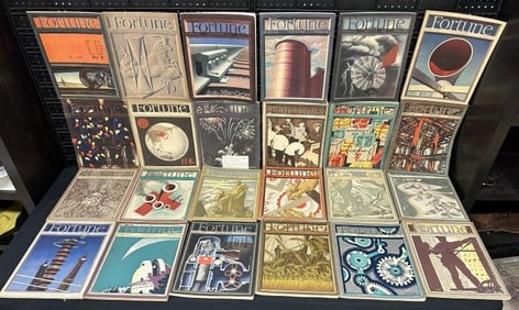 (25) early FORTUNE magazines, nice overall condition, covers are very nice...From estate of old time
