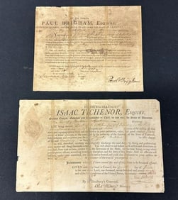 (2) Vermont 1797-1799 Governor Commissions ( Timothy Buckland & Brigham Tichenor ), From historical