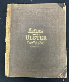 (1875) ATLAS OF ULSTER COUNTY, N.Y. ( WALKER & JEWETT ), wonderful maps, illustrations and