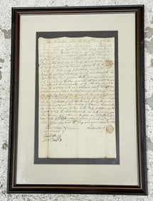 Rare ( 1776 ) SLAVE Document Thaddeus Jewett sell (3) Negroe Slaves, named Rachael, Dinah and Sam to