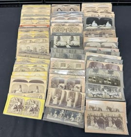 104 Stereoviews of Children, Dolls, Animals, Christmas.
