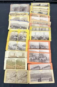 55 stereoviews, France, UK, Mexico, etc.
