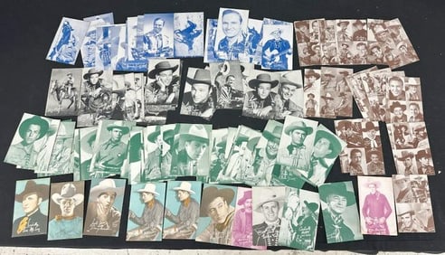 ( 145 ) old EXHIBIT western cards, all in very nice crisp condition, many, many stars, Gene Autry,