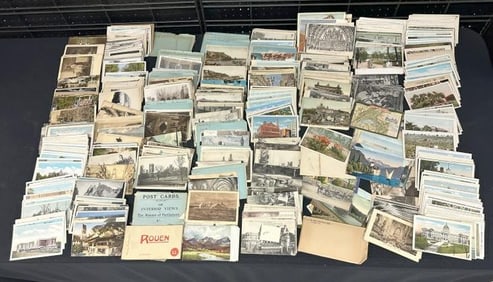 Hundreds & Hundreds of older POSTCARDS, United States & Foreign, good lot for a dealer to sort