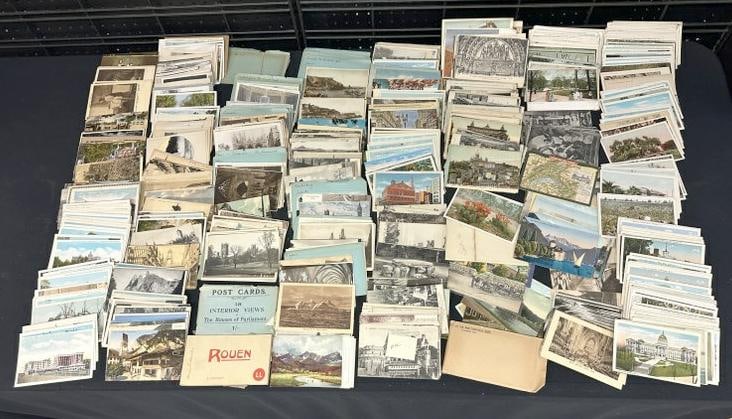 Hundreds & Hundreds of older POSTCARDS, United States & Foreign, good lot for a dealer to sort (1 of 5)