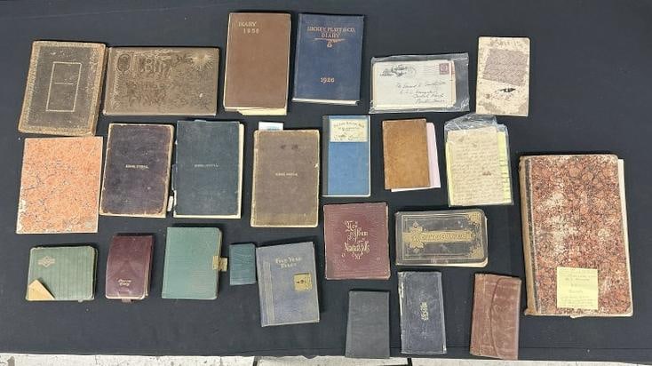 Lot of mostly early hand written journals, some described by her in papers in journals, great lot (1 of 12)