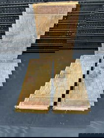 (3) large leather, full 1840's store ledgers, origin unknown, many many many  hundreds of