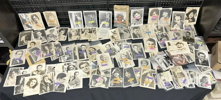 Hundreds & Hundreds of older celebrity press photographs, some signed, most all with stamped (1 of 10)