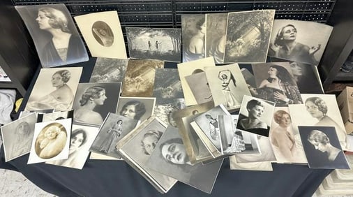 Archive of more than (80) photographs by H Richardson Cremer, assorted Woman's portraits, (8)