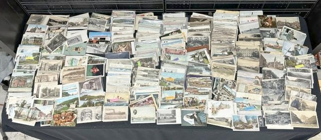 Many Hundreds & Hundreds of older POSTCARDS, mostly USA, with quite a bit of FOREIGN