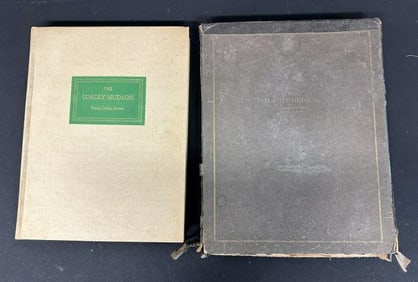 Signed Edition of ( THE LORDLY HUDSON ) , Copyright 1937, with original box sleeve ( box in rough