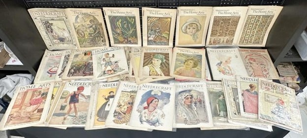 ( 62 ) early KNITTING related magazines, nice overall condition. Most all 1920's and 30's, (2)