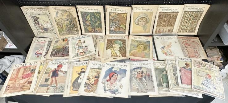 ( 62 ) early KNITTING related magazines, nice overall condition. Most all 1920's and 30's, (2) (1 of 6)
