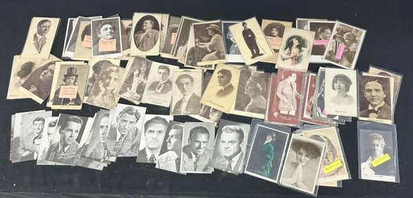 ( 121 ) Celebrity POSTCARDS & some MUTOSCOPE Celebrity cards, all in overall good condition. From