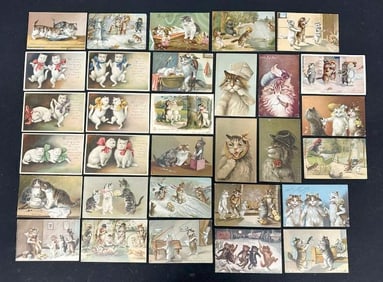 (31) quality CAT POSTCARDS, from turn of the century, including Tuck's, etc. Overall nice condition.
