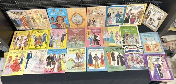( 50 ) 1980's & 90's PAPER DOLL books, all crisp & clean & unuesed, wonderful condition....From