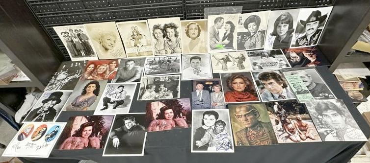 (55 ) signed Hollywood Celebrity press photographs, many stars, most inscribed to ( "Billie " (1 of 11)