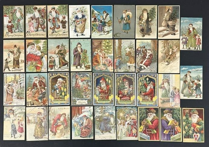 ( 35 ) High End Christmas SANTA CLAUS POSTCARDS, overall nice condition, some rare cards to (1 of 6)