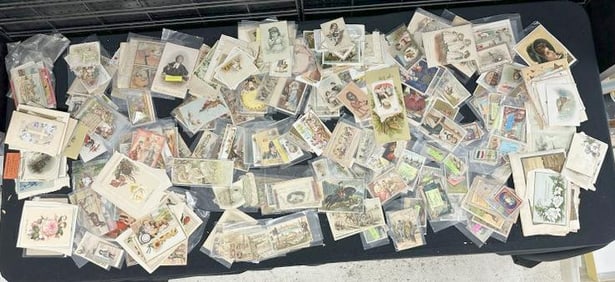 Hundreds & Hundreds Victorian TRADE CARDS, LITHOS, etc. A lot there! Great lot for a dealer to sort