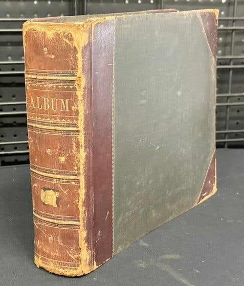 Large travel album 19 th Century Italy with 110 Photographs on 100 pages. Scenes and Artwork: Large travel album 19 th Century Italy with 110 Photographs on 100 pages. Scenes and Artwork andstatuary. Album measures 11.5” x 14.25.”