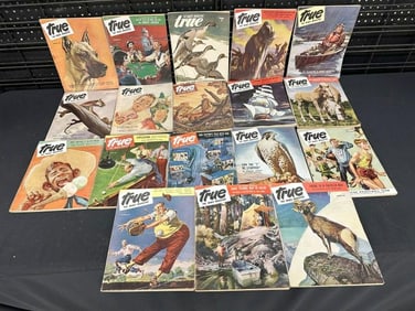 ( 18 ) 1940's TRUE MAGAZINES, good overall condition. Some nice pin up girl foldouts…..