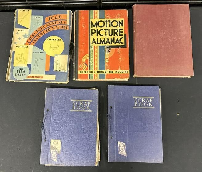 Hollywood & Theater lot to include (2) scrapbooks with stars cutouts, A PICTORIAL HISTORY OF THE (1 of 7)