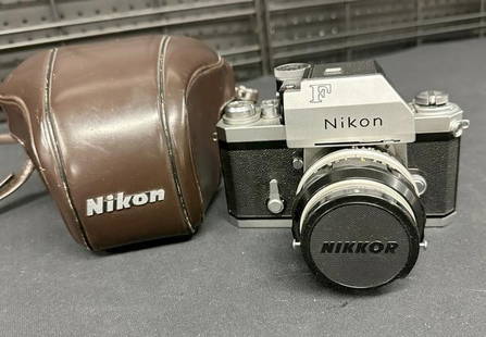 NIKON F 35 mm camera, nice and clean, always taken care of, from local estate. Serial number is: NIKON F 35 mm camera, nice and clean, always taken care of, from local estate. Serial number is 6765415. With case as pictured. Has 50 mm lens….