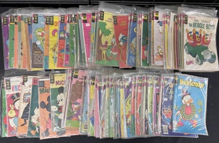 Lot of 100+ Dell/Gold Key/Whitman Disney comics, 1960s-1980s. Includes the usual suspects of Walt